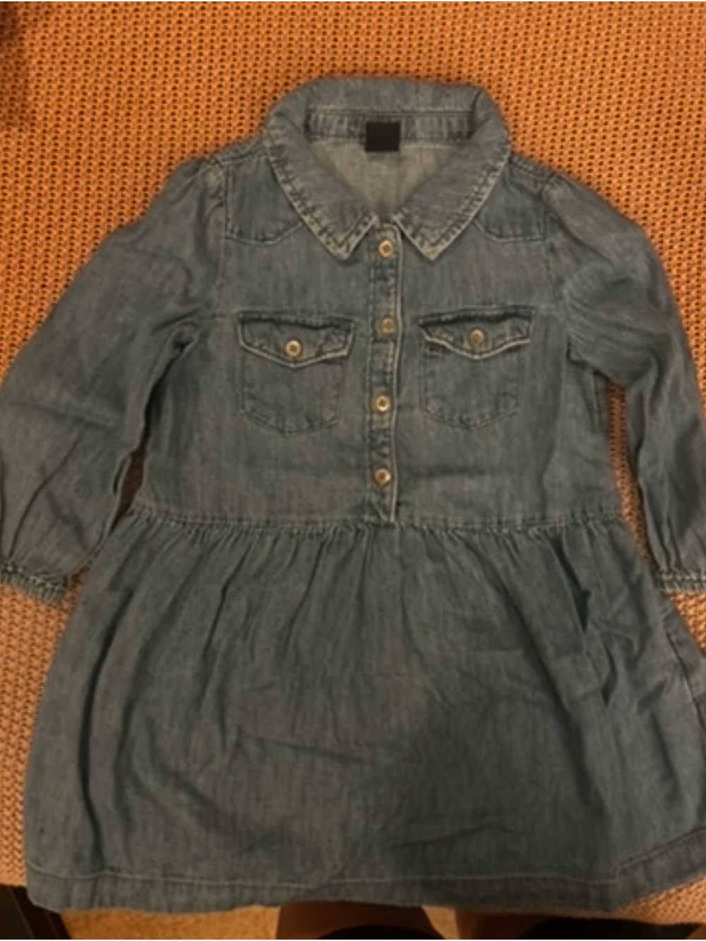 GAP Girls Denim Dress Jacket - Light Blue
